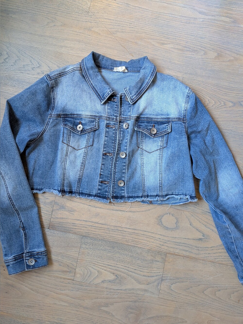 Tribal Jeans Cropped Denim Jacket